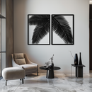 Palm Leaf Metal Wall Art – Tropical Minimalist Decor - KAF212
