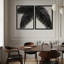 Palm Leaf Metal Wall Art – Tropical Minimalist Decor - KAF212