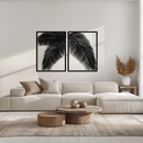 Palm Leaf Metal Wall Art – Tropical Minimalist Decor - KAF212