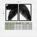 Palm Leaf Metal Wall Art – Tropical Minimalist Decor - KAF212