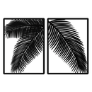 Palm Leaf Metal Wall Art – Tropical Minimalist Decor - KAF212
