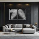 Palm Leaf Metal Wall Art – Tropical Minimalist Decor - KAF212