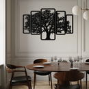 Multi-Panel Tree Metal Wall Art – Nature-Inspired Decor - KAF213