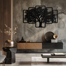 Multi-Panel Tree Metal Wall Art – Nature-Inspired Decor - KAF213