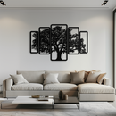 Multi-Panel Tree Metal Wall Art – Nature-Inspired Decor - KAF213