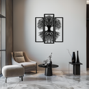 Tree of Life Metal Wall Art – 3-Panel Nature Decor - KAF214
