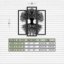 Tree of Life Metal Wall Art – 3-Panel Nature Decor - KAF214