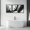 Tropical Metal Wall Art – 3-Panel Botanical Design - KAF216