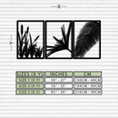 Tropical Metal Wall Art – 3-Panel Botanical Design - KAF216