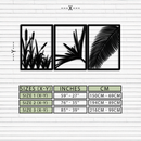 Tropical Metal Wall Art – 3-Panel Botanical Design - KAF216