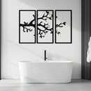 Branch Metal Wall Art – 3-Panel Minimalist Tree Design - KAF218