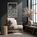 Floral Metal Wall Art – Elegant Botanical Home Decor - KAF219