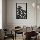 Floral Metal Wall Art – Elegant Botanical Home Decor - KAF219