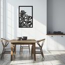 Floral Metal Wall Art – Elegant Botanical Home Decor - KAF219