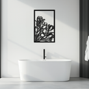 Floral Metal Wall Art – Elegant Botanical Home Decor - KAF219