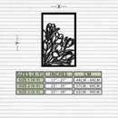 Floral Metal Wall Art – Elegant Botanical Home Decor - KAF219