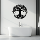 Tree of Life Metal Wall Art – Round Nature-Inspired Decor - KAF220