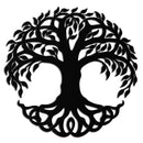 Tree of Life Metal Wall Art – Round Nature-Inspired Decor - KAF220