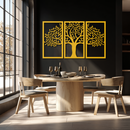 Tree of Life Metal Wall Art – 3-Panel Nature Decor - KAF221