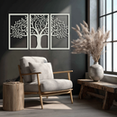 Tree of Life Metal Wall Art – 3-Panel Nature Decor - KAF221