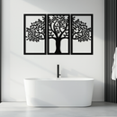 Tree of Life Metal Wall Art – 3-Panel Nature Decor - KAF221