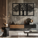 Tree of Life Metal Wall Art – 3-Panel Nature Decor - KAF221