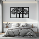 Tree of Life Metal Wall Art – 3-Panel Nature Decor - KAF221