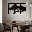 Tree Silhouette Metal Wall Art - Modern Nature-Inspired Decor - KAF222