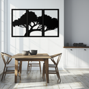 Tree Silhouette Metal Wall Art - Modern Nature-Inspired Decor - KAF222