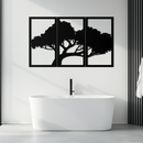 Tree Silhouette Metal Wall Art - Modern Nature-Inspired Decor - KAF222