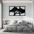 Tree Silhouette Metal Wall Art - Modern Nature-Inspired Decor - KAF222