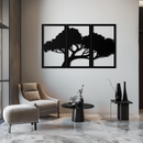 Tree Silhouette Metal Wall Art - Modern Nature-Inspired Decor - KAF222