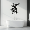 Semazen Metal Wall Art - Whirling Dervish Sufi Decor - KAF226