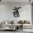Semazen Metal Wall Art - Whirling Dervish Sufi Decor - KAF226