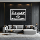 Kaaba Metal Wall Art - Sacred Islamic Wall Decor - KAF232