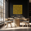 Ayat al-Kursi Kufi Metal Wall Art - Elegant Islamic Design - KAF236
