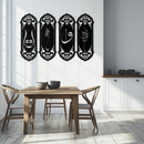 Ya Hafiz - Ya Allah Metal Wall Art Set - KAF246