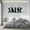 Jazz Band Metal Wall Art - Modern Musician Silhouette Decor- KAF254