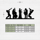 Jazz Band Metal Wall Art - Modern Musician Silhouette Decor- KAF254
