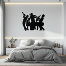 Jazz Band Metal Wall Art - Modern Musical Silhouette Decor- KAF255