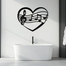 Musical Heart Metal Wall Art - Music Lover’s Home Decor- KAF256