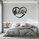 Musical Heart Metal Wall Art - Music Lover’s Home Decor- KAF256
