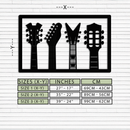 Guitar Neck Metal Wall Art - Modern Music Lover’s Decor- KAF258