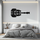 Sunset Guitar Metal Wall Art - Nature-Inspired Music Decor- KAF261