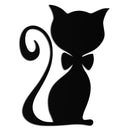 Cute Cat Metal Wall Art – Minimalist Feline Decor - KAF268