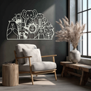 Cute Animal Metal Wall Art – Jungle & Safari Theme - KAF269