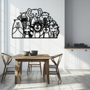 Cute Animal Metal Wall Art – Jungle & Safari Theme - KAF269
