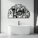 Cute Animal Metal Wall Art – Jungle & Safari Theme - KAF269