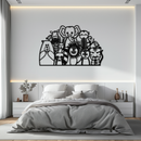 Cute Animal Metal Wall Art – Jungle & Safari Theme - KAF269