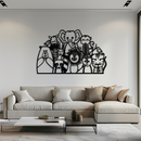 Cute Animal Metal Wall Art – Jungle & Safari Theme - KAF269